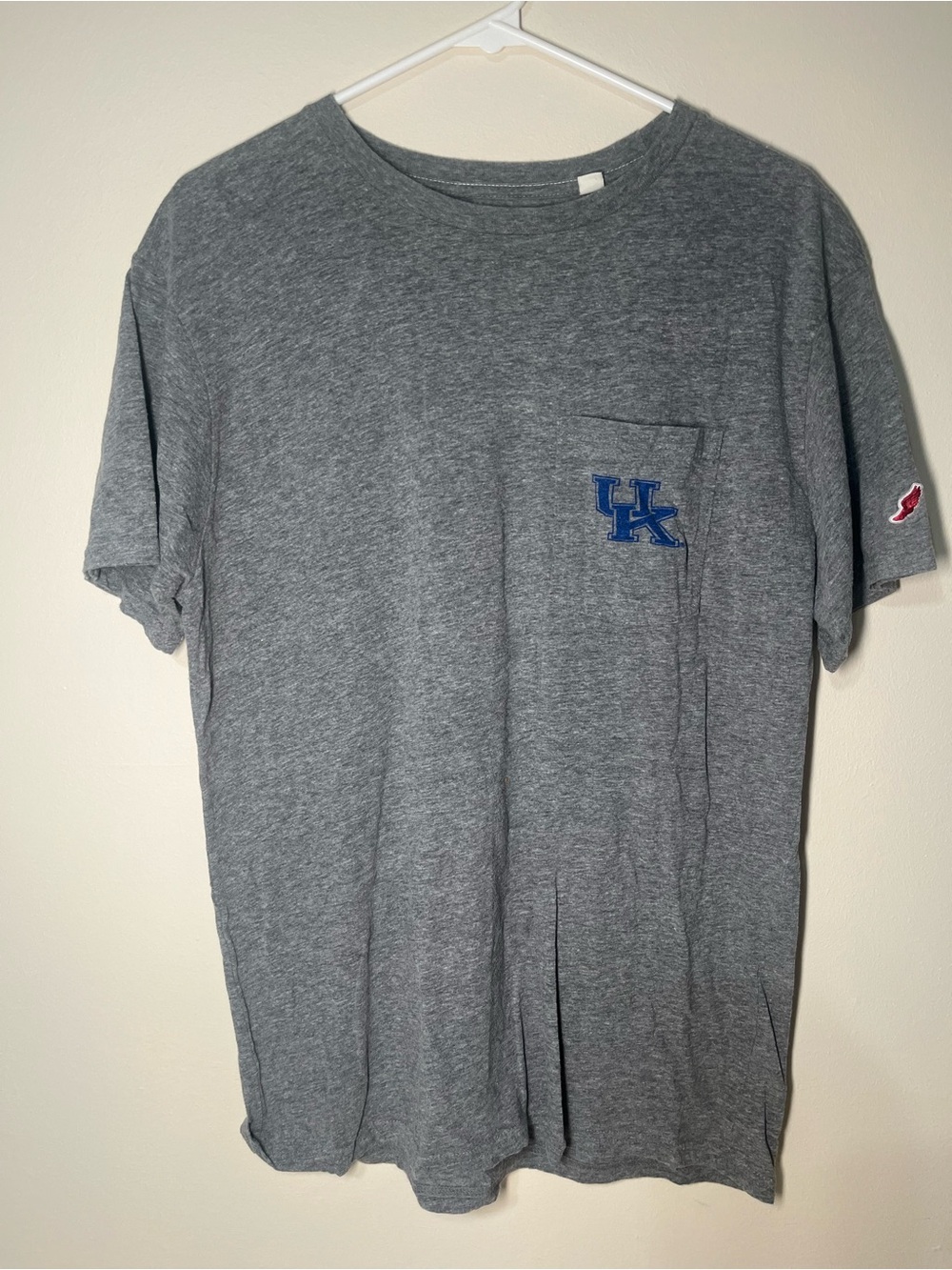 UK Logo Pocket T-Shirt - Gray